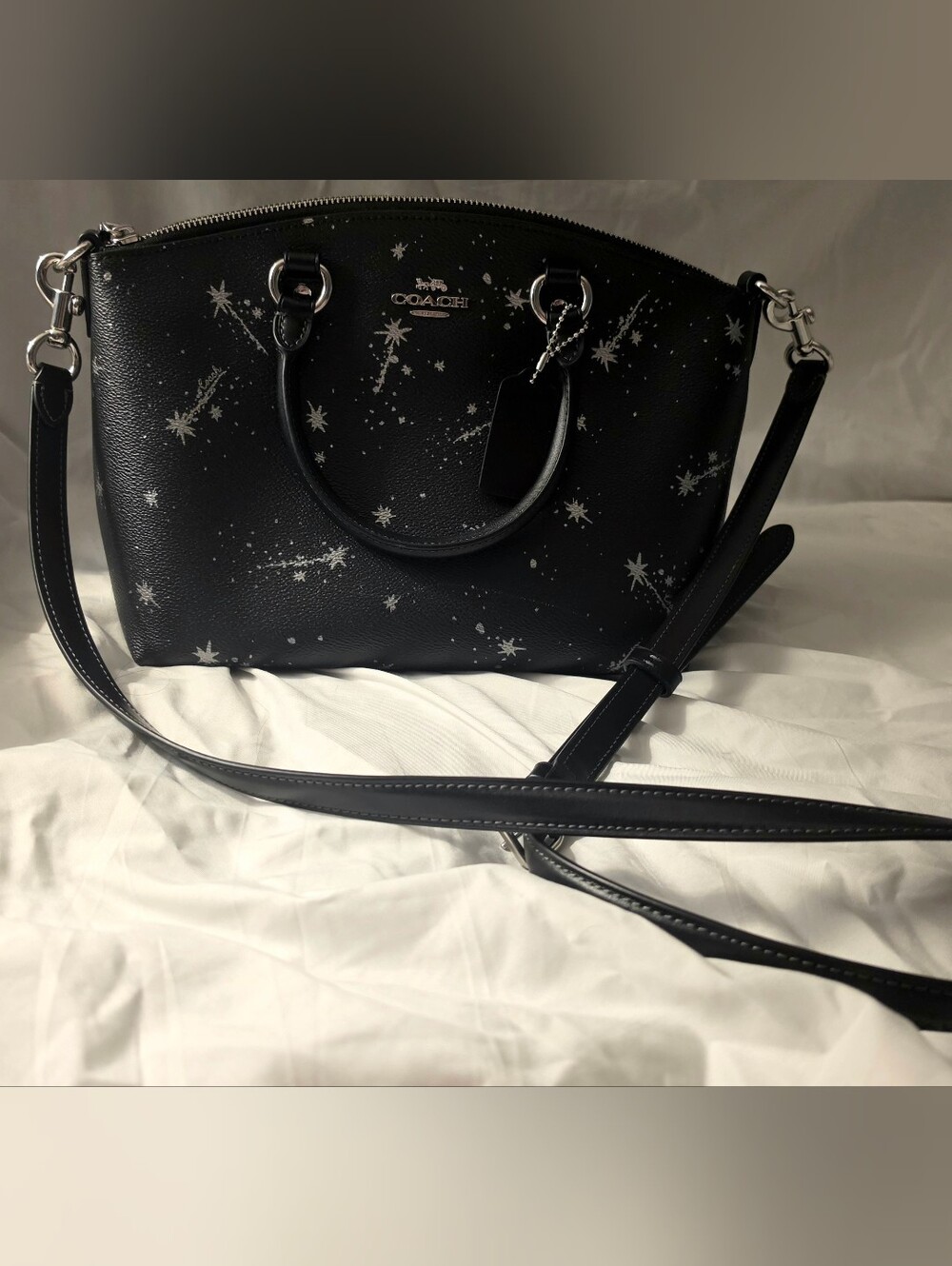 Coach Sadie Satchel- Star Print